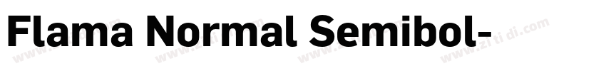 Flama Normal Semibol字体转换